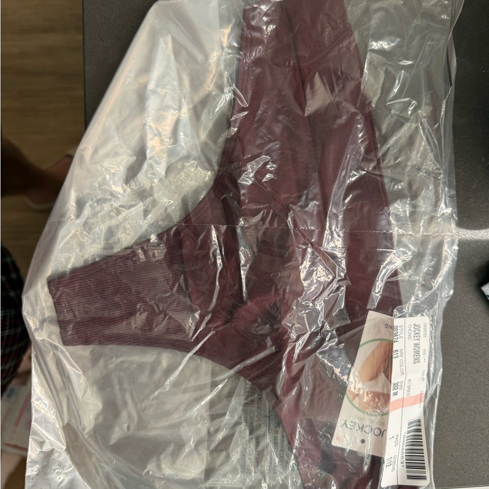 Jockey Maroon Seamless Thong